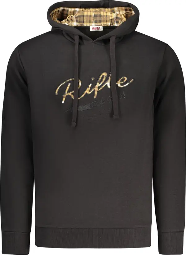 Black Cotton Men's Sweatshirt