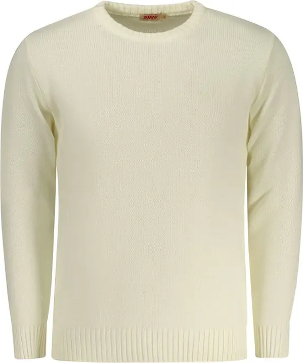 White Acrylic Men Sweater