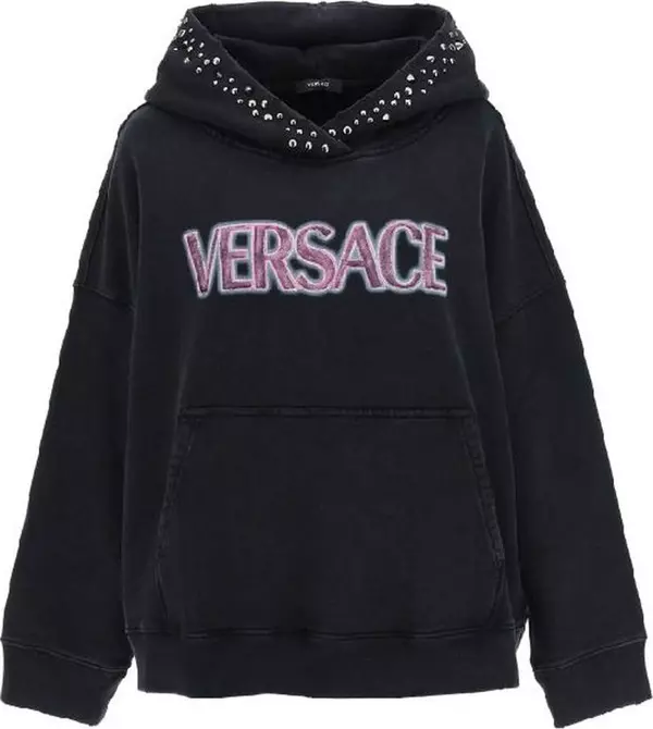 Black Cotton Sweatshirt