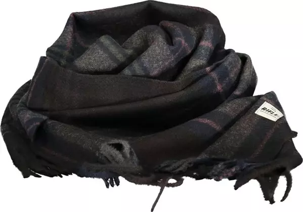 Black Polyester Mens Scarf