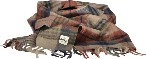 Marrone Polyester Men Scarf