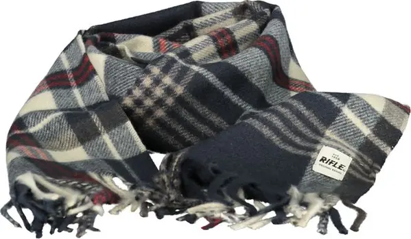 Blue Polyester Men Scarf