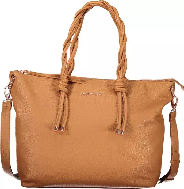 Brown Polyurethane Women's Bag