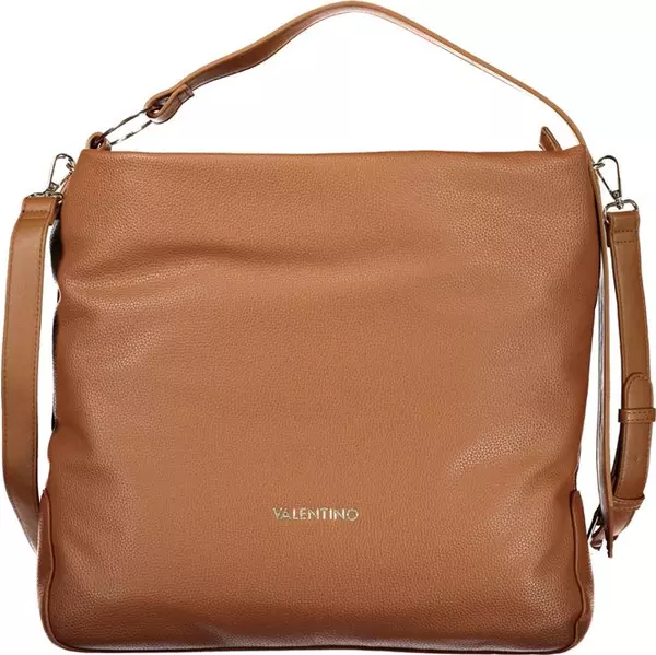 Brown Polyurethane Women's Bag
