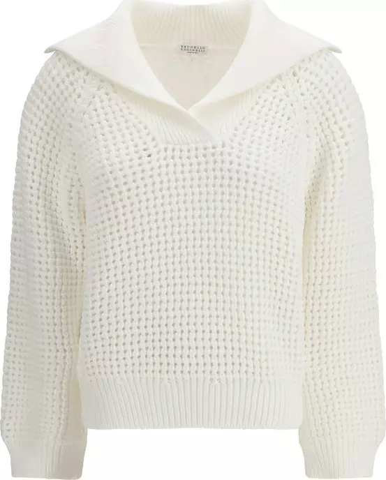 White Cotton Sweatshirt