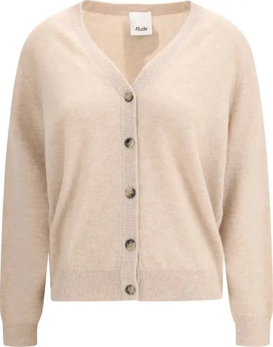 Beige Cashmere Cardigan