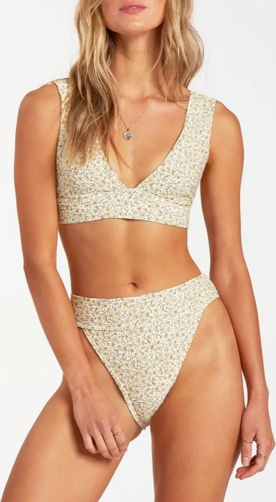 Beige Polyester Swim Shorts