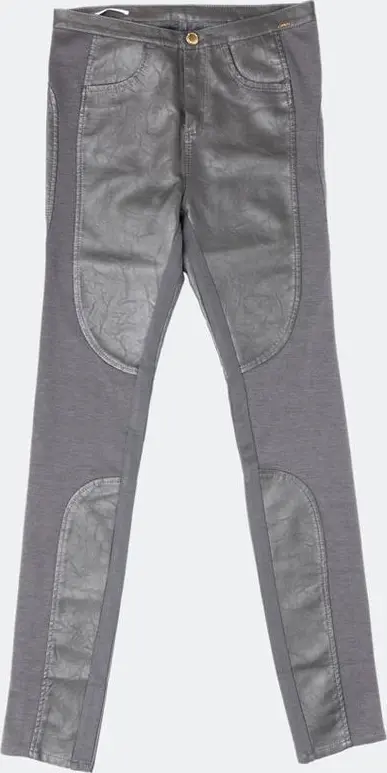 Gray Leather Pants