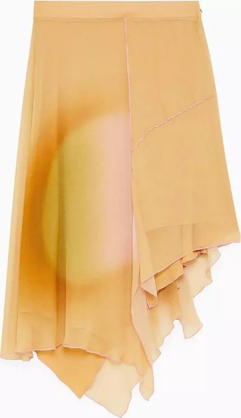 Multicolor Viscose Long Skirt