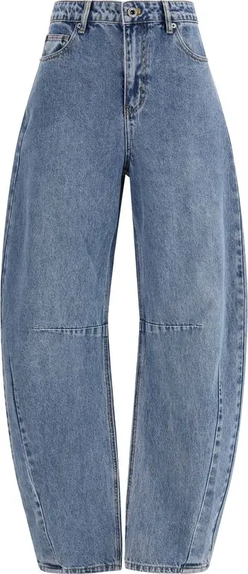 Blue Cotton Relaxed Fit Jeans