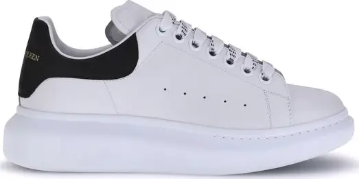 White Calf Leather Bos Taurus Platform Sneakers