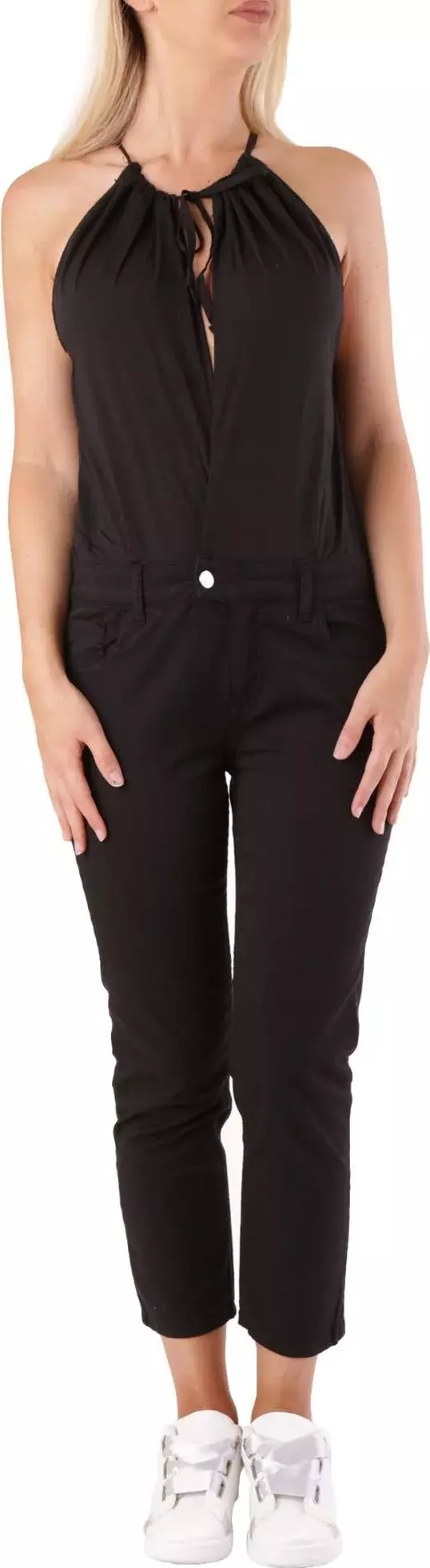 Black Cotton Jumpsuit