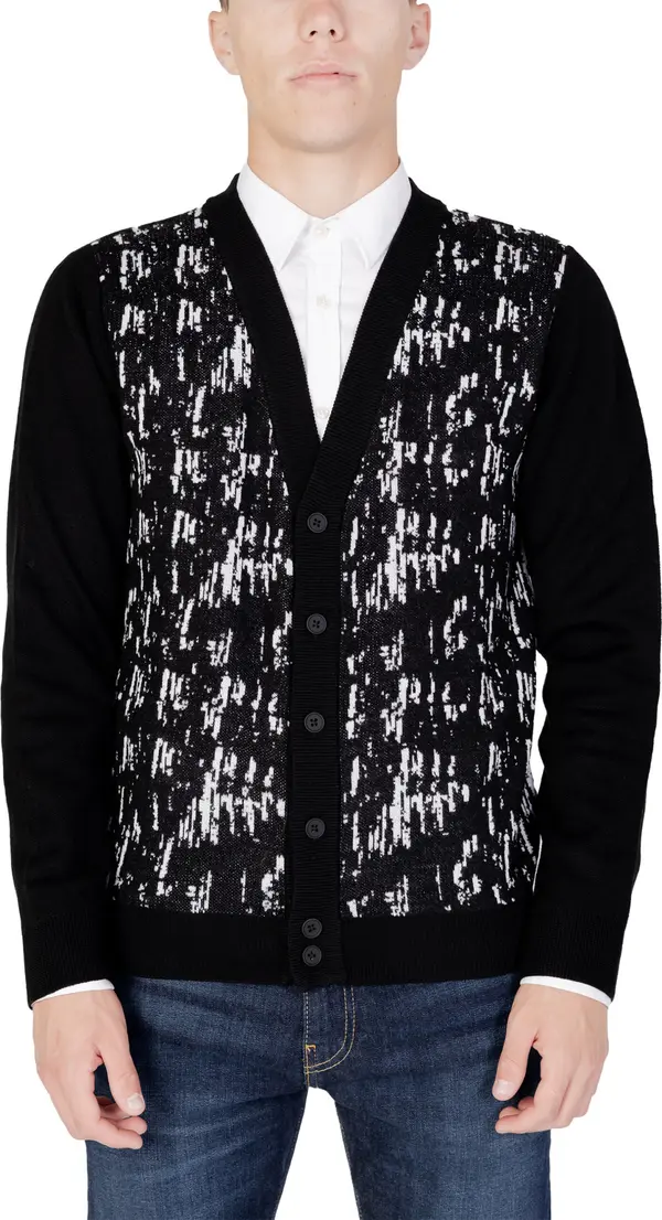 Black Wool Cardigan