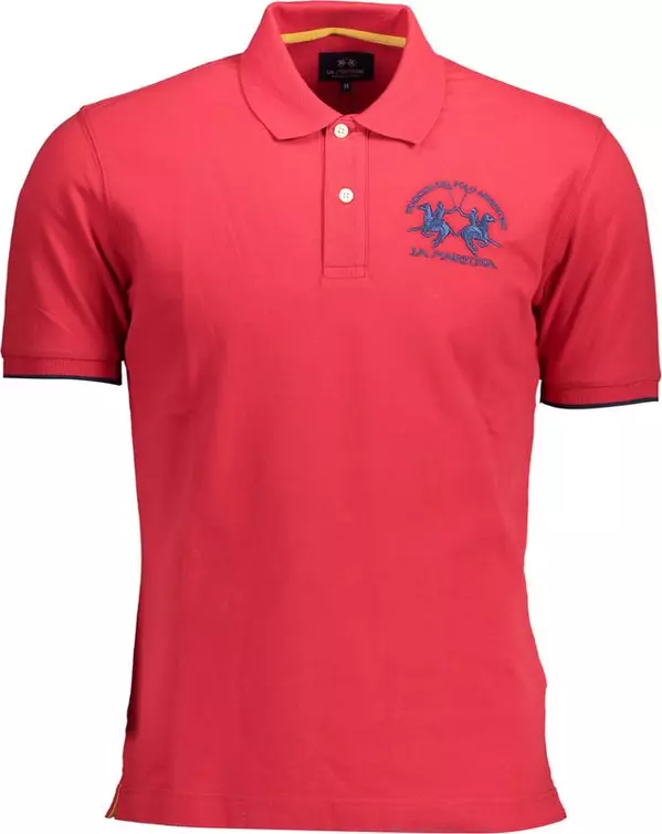 Red Cotton Polo T-Shirt