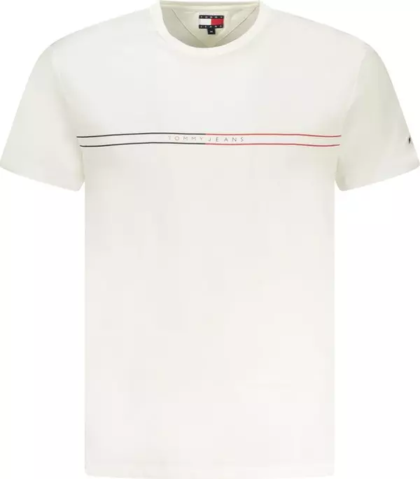 White Cotton Mens T-Shirt