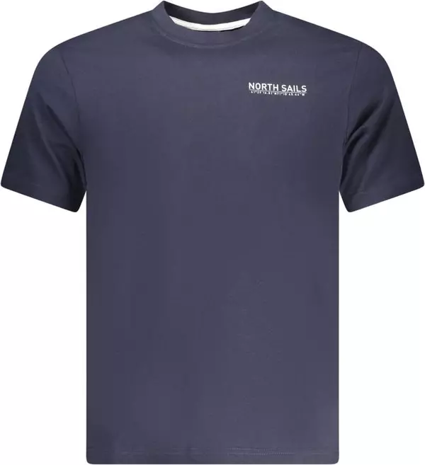 Blue Cotton Men T-Shirt