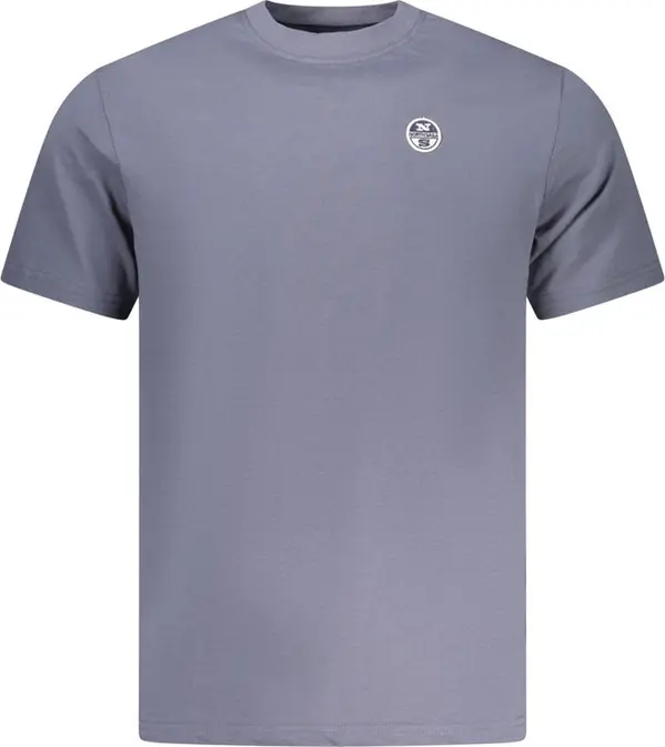 Blue Cotton Men's T-Shirt