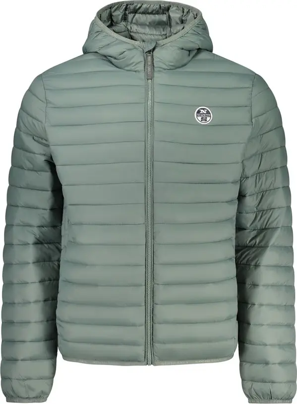 Verde Poliestere Men Jacket