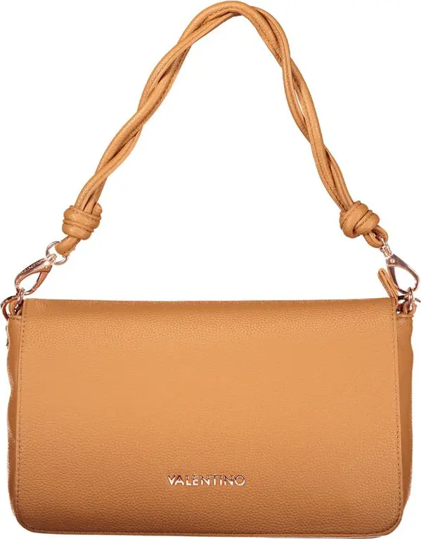 Brown Polyurethane Women's Bag