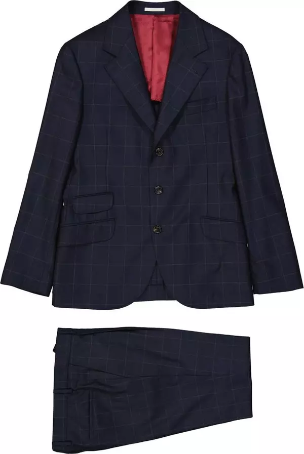 Blue Wool Two-Piece Suit