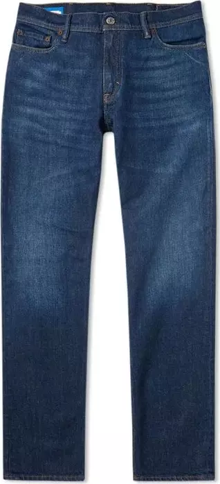 Blue Cotton Slim Fit Jeans