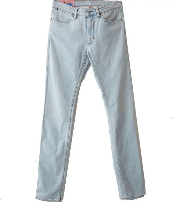 Blue Cotton Skinny Jeans