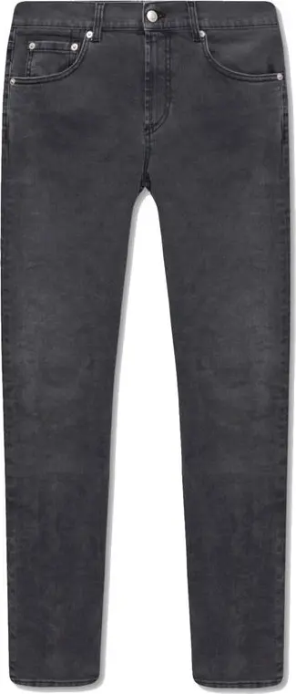 Black Cotton Skinny Jeans