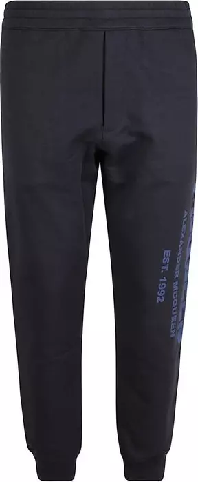 Blue Cotton Joggers (Workout Pants)