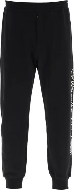 Black Cotton Joggers (Workout Pants)
