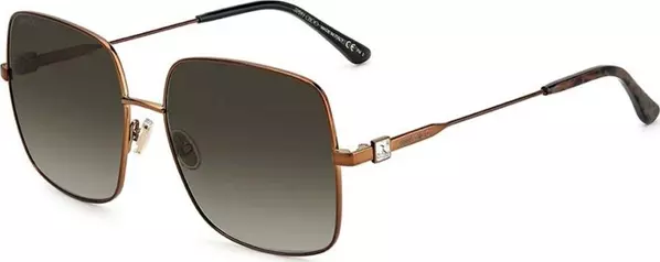 Brown Metal Sunglasses