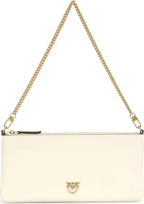 White Calf Leather Bos Taurus Shoulder Bag