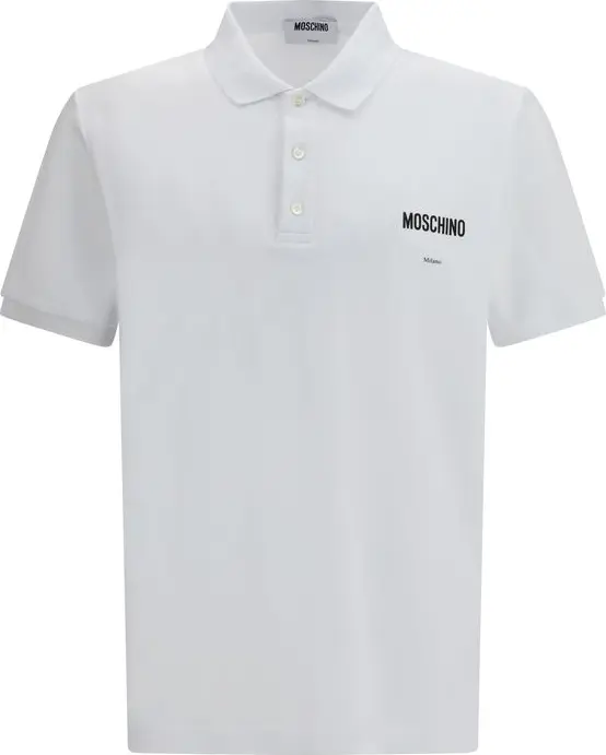 White Cotton Polo Shirt