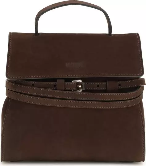 Brown Calf Leather Bos Taurus Handbag