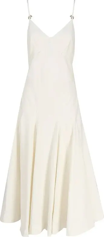 White Cotton Casual Dress