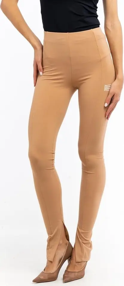 Beige Nylon Leggings