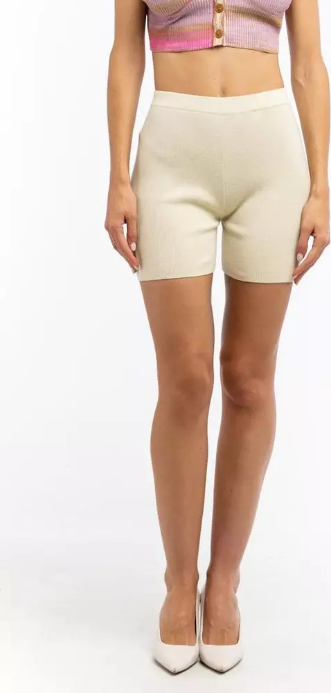 Beige Nylon Leggings