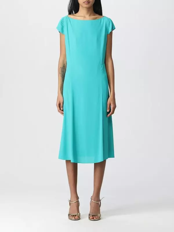 Green Viscose Casual Dress