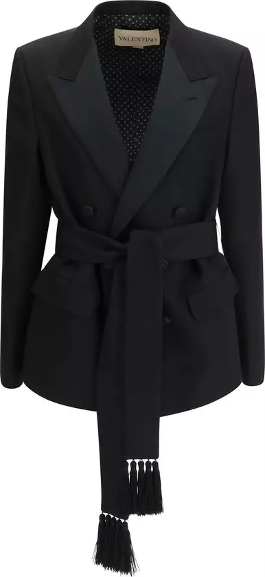 Black Wool Oves Aries Blazer