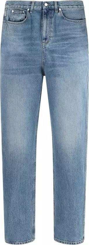 Blue Cotton Slim Fit Jeans