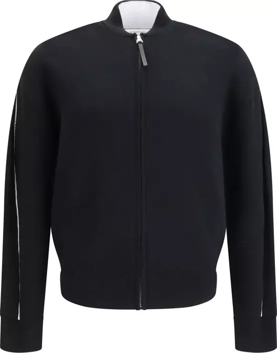 Black Wool Cardigan