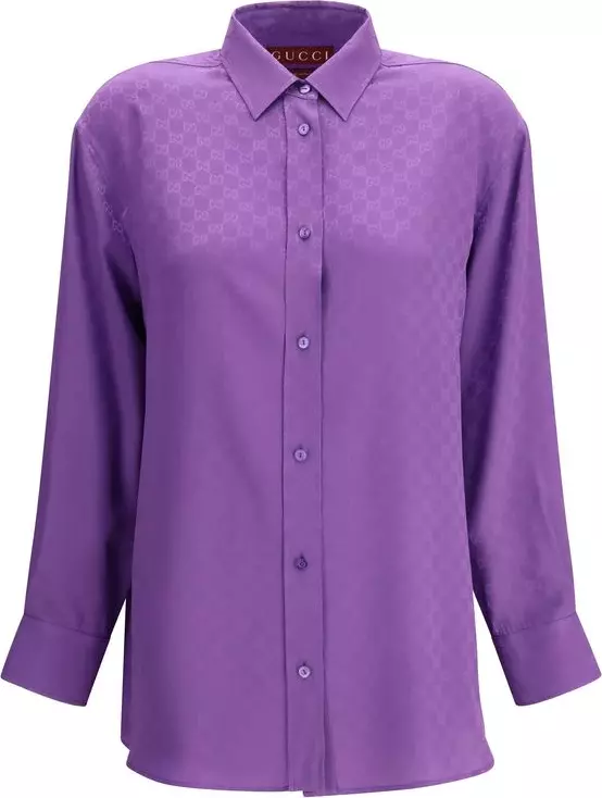 Purple Silk Shirt