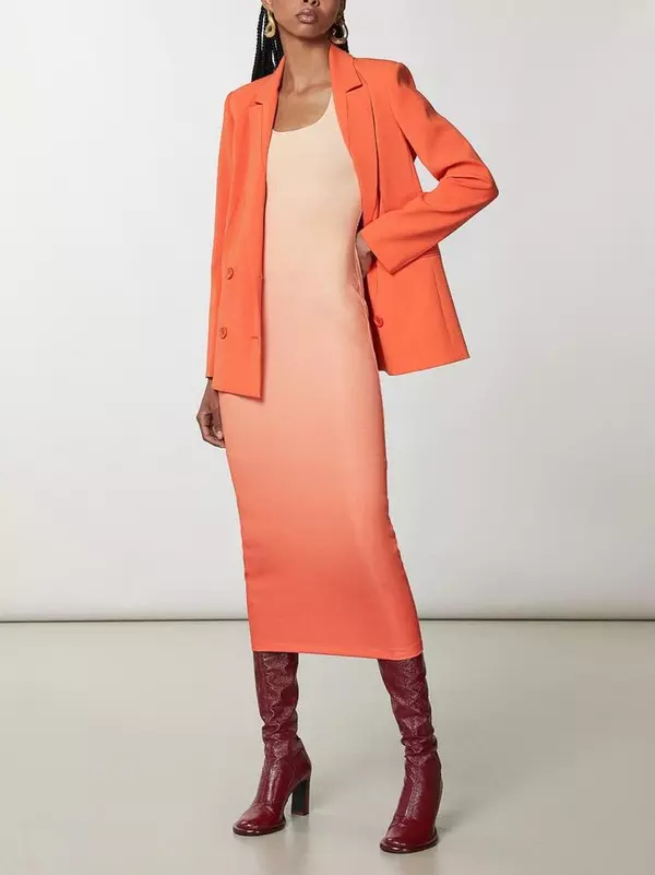 Multicolor Polyester Casual Dress