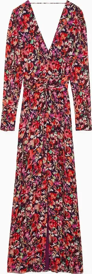 Red Viscose Casual Dress