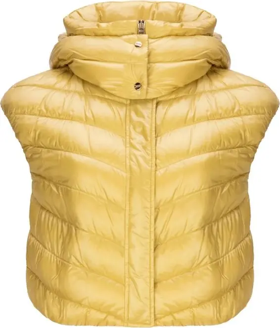 Bicolor Polyamide Sleveless Jacket