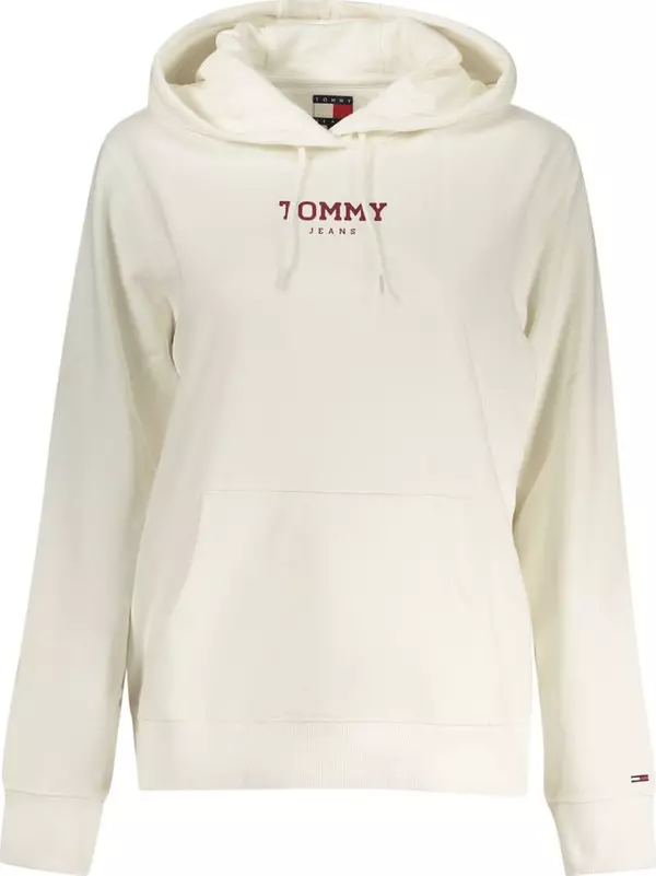 White Cotton Women Sweatshirt