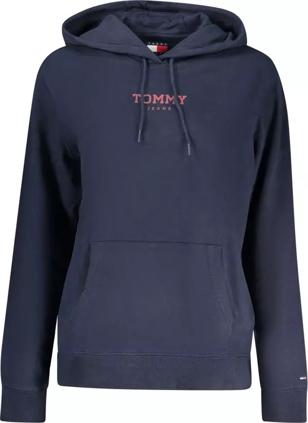 Blue Cotton Women's Hoodie
