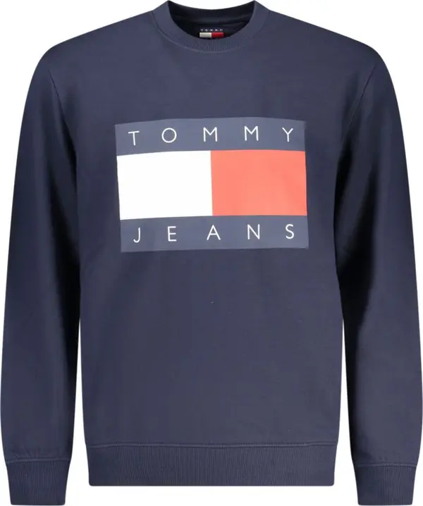 Blue Cotton Men Sweatshirt