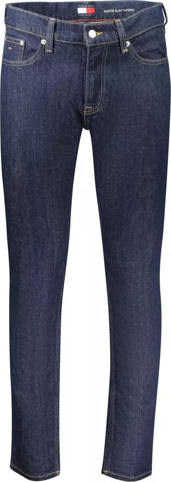 Blue Cotton Men's Slim Tapered Jeans