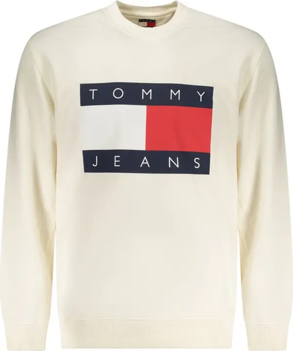 White Cotton Men Sweatshirt
