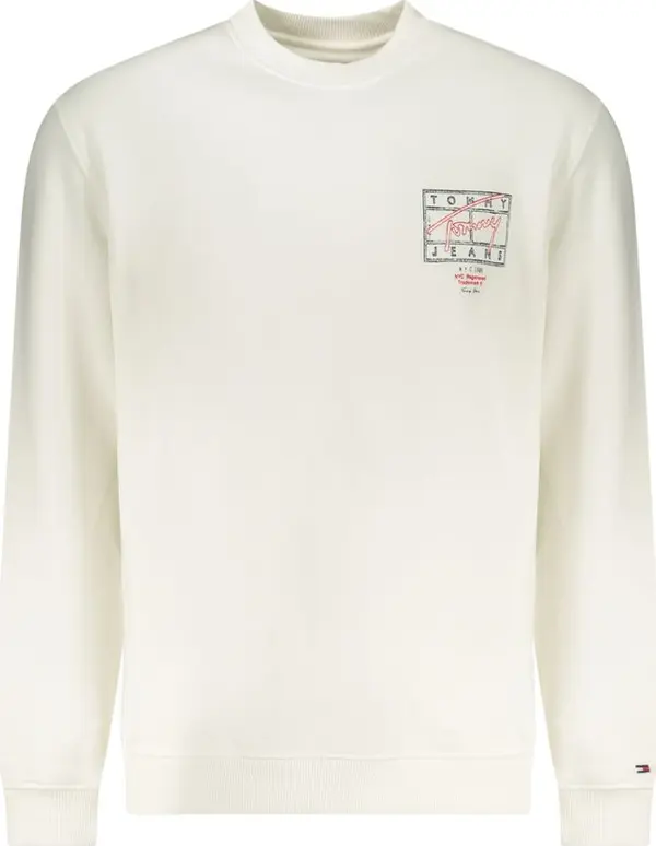 White Cotton Men's Sweatshirt